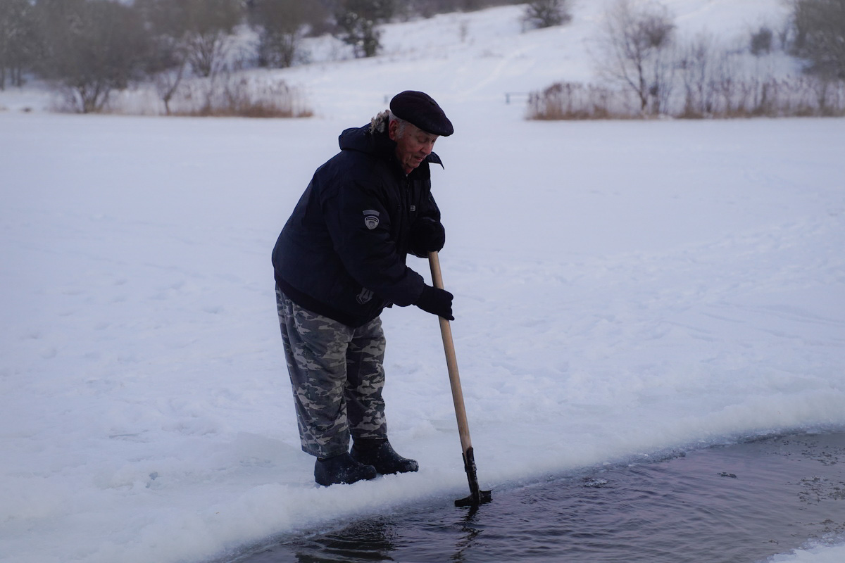 Подготовка проруби 
