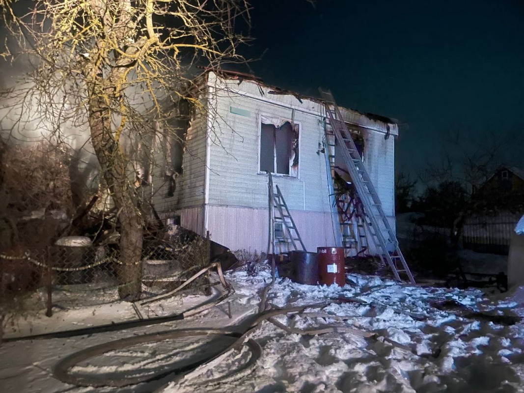 В Кореличском районе при пожаре погиб 70-летний мужчина