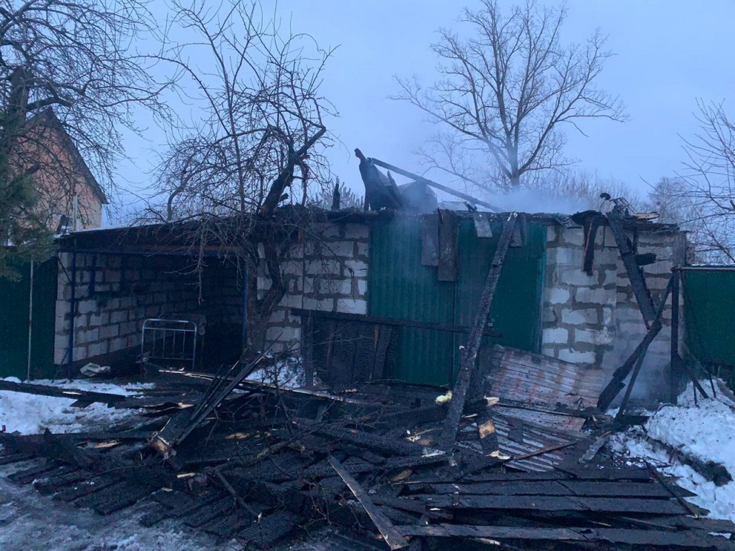 Хозяйственная постройка горела в Слониме