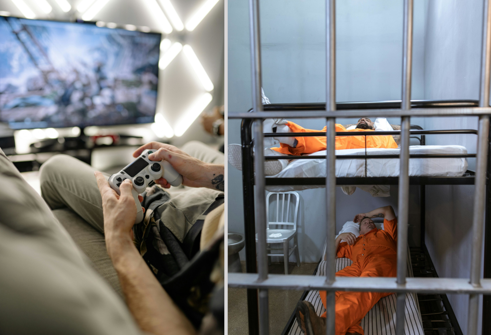 Молодые мужчины проводят на улице меньше времени, чем заключённые в тюрьме