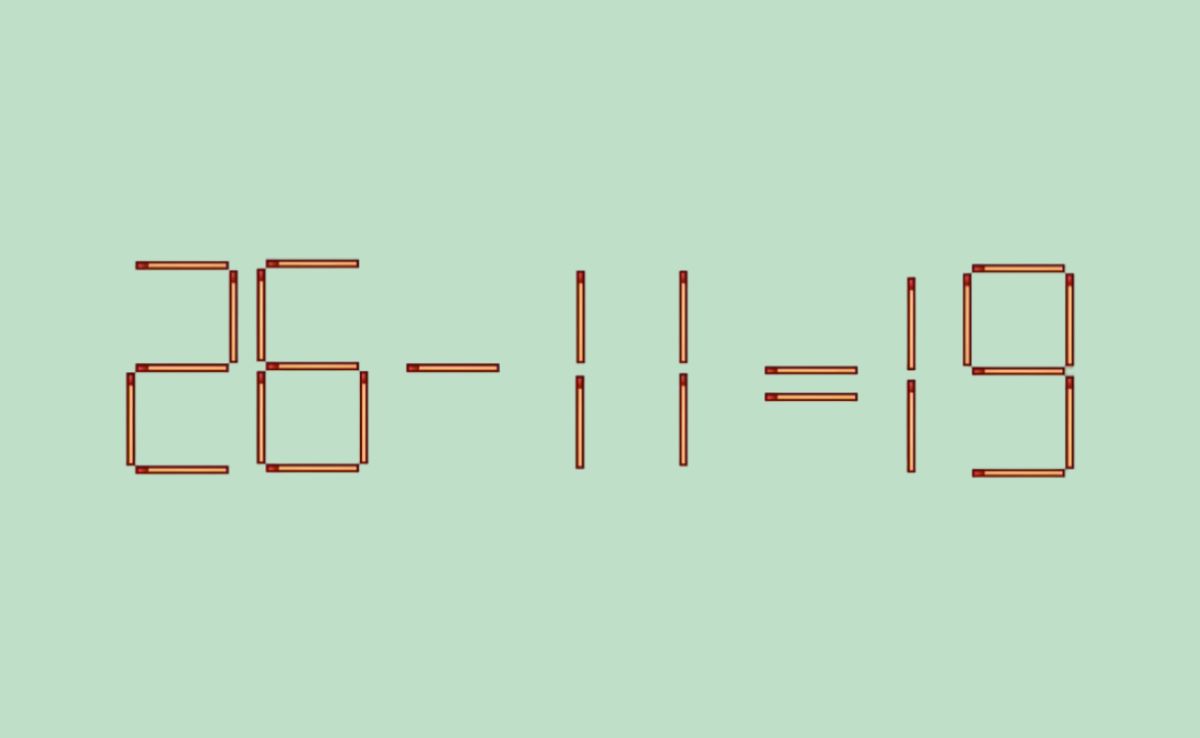 Головоломка со спичками для гениев: справитесь за 12 секунд?