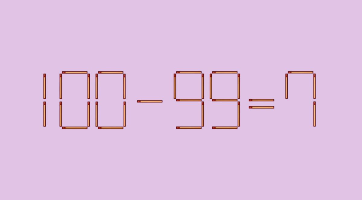 Проверьте свой IQ за 15 секунд: сможете ли вы исправить это равенство 1 спичкой?