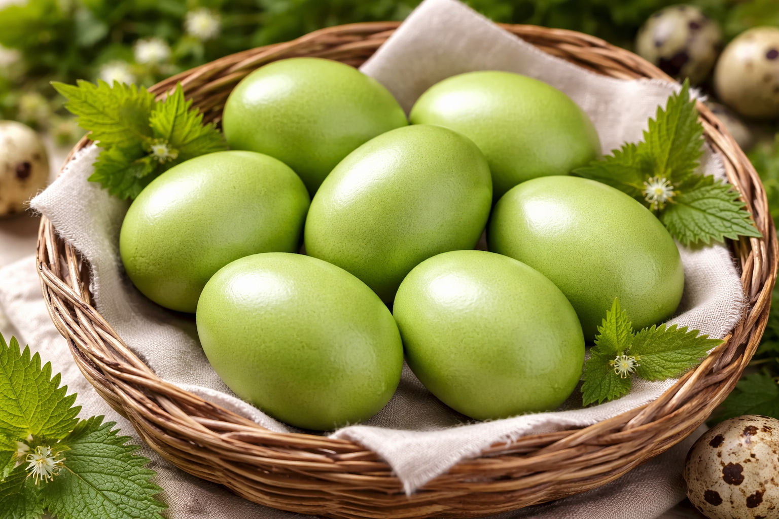 Соседка подсказала, как покрасить яйца в малахитовый цвет к Пасхе