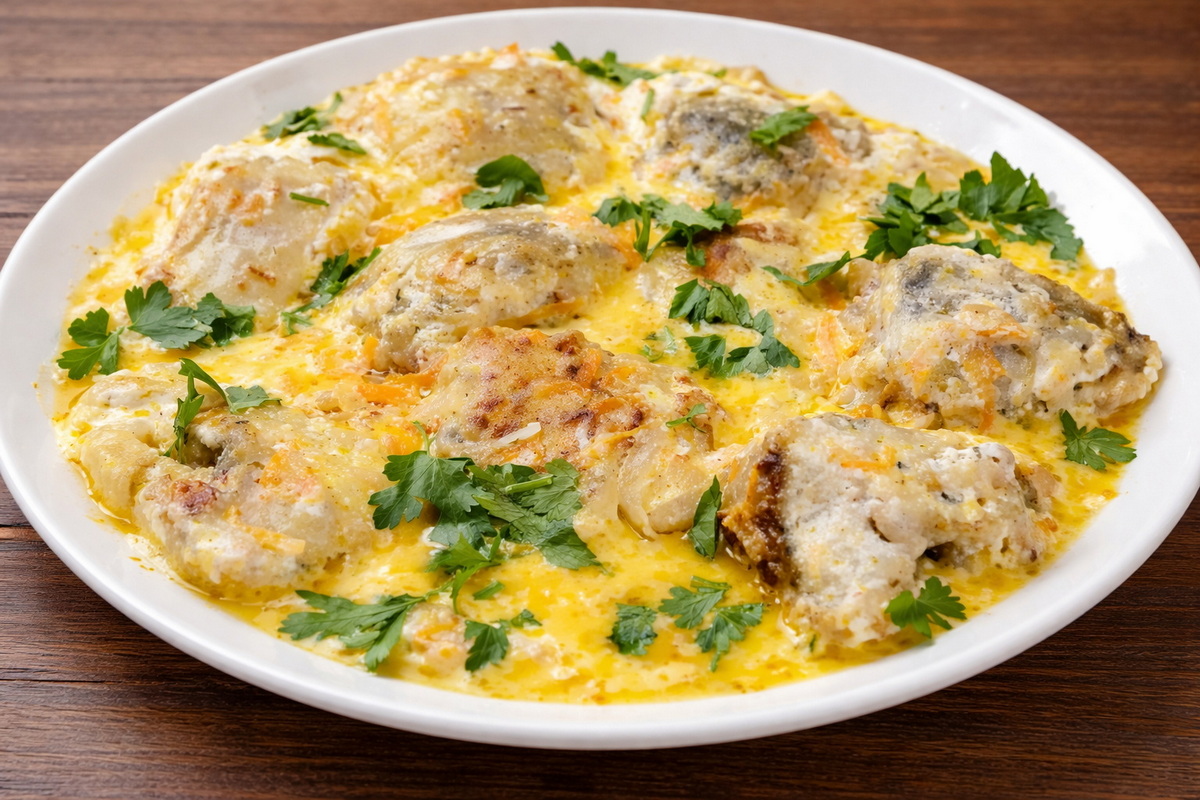 Блюдо из минтая