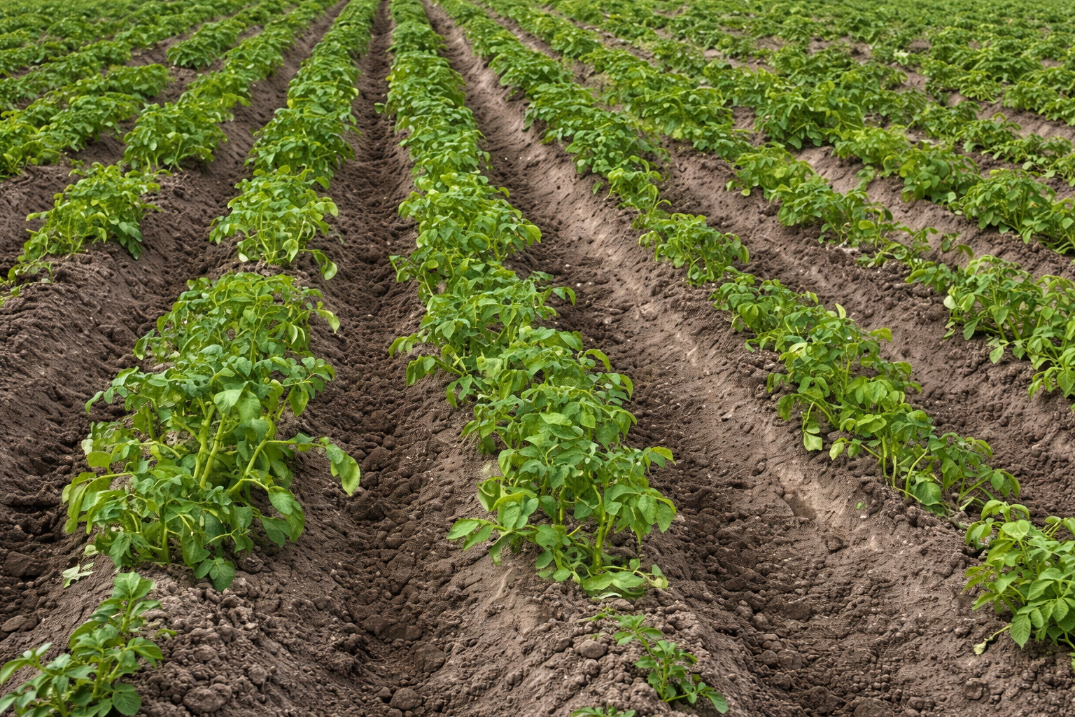 посадка картофеля