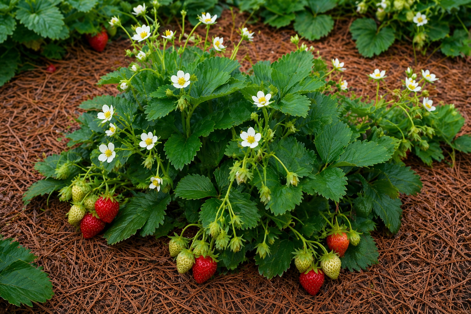 Простое мульчирование позволит увеличить урожайность клубники