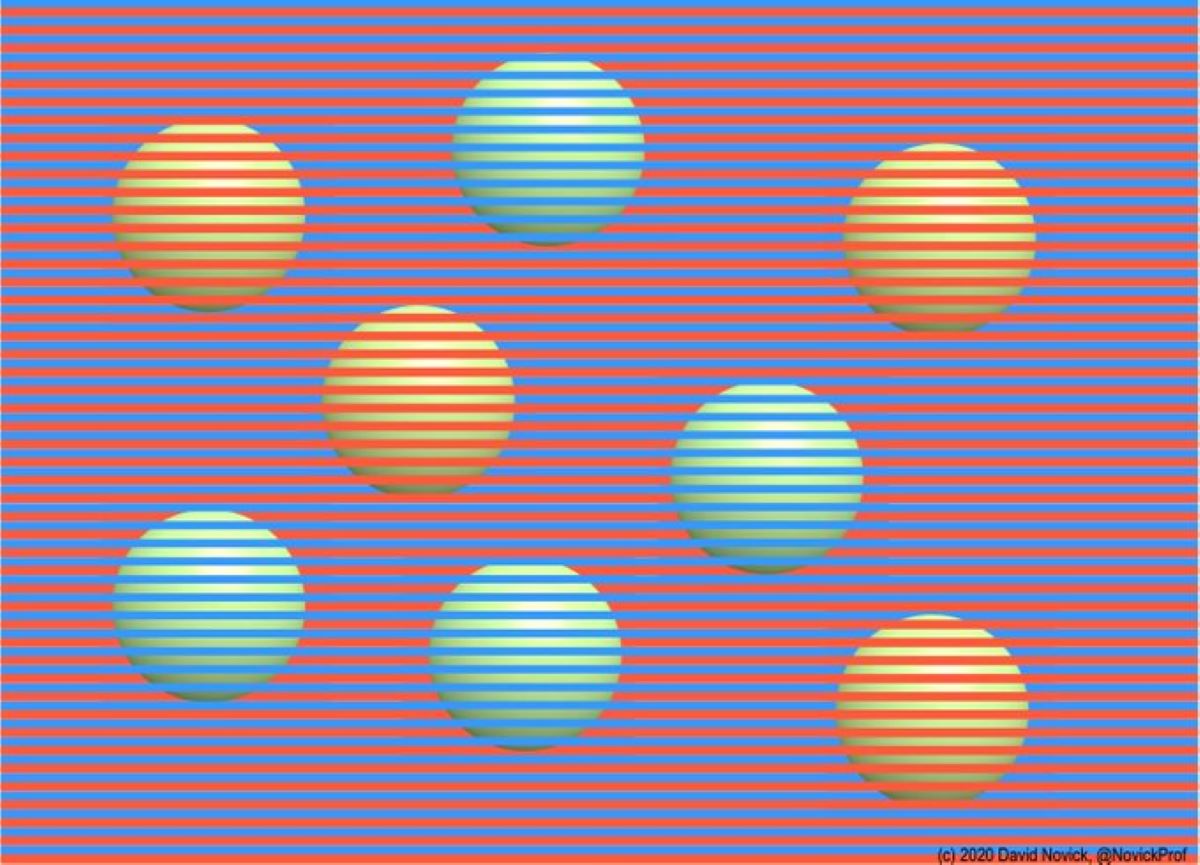 Оптическая иллюзия, которая сбила с толку миллионы: какого цвета шарики на самом деле?