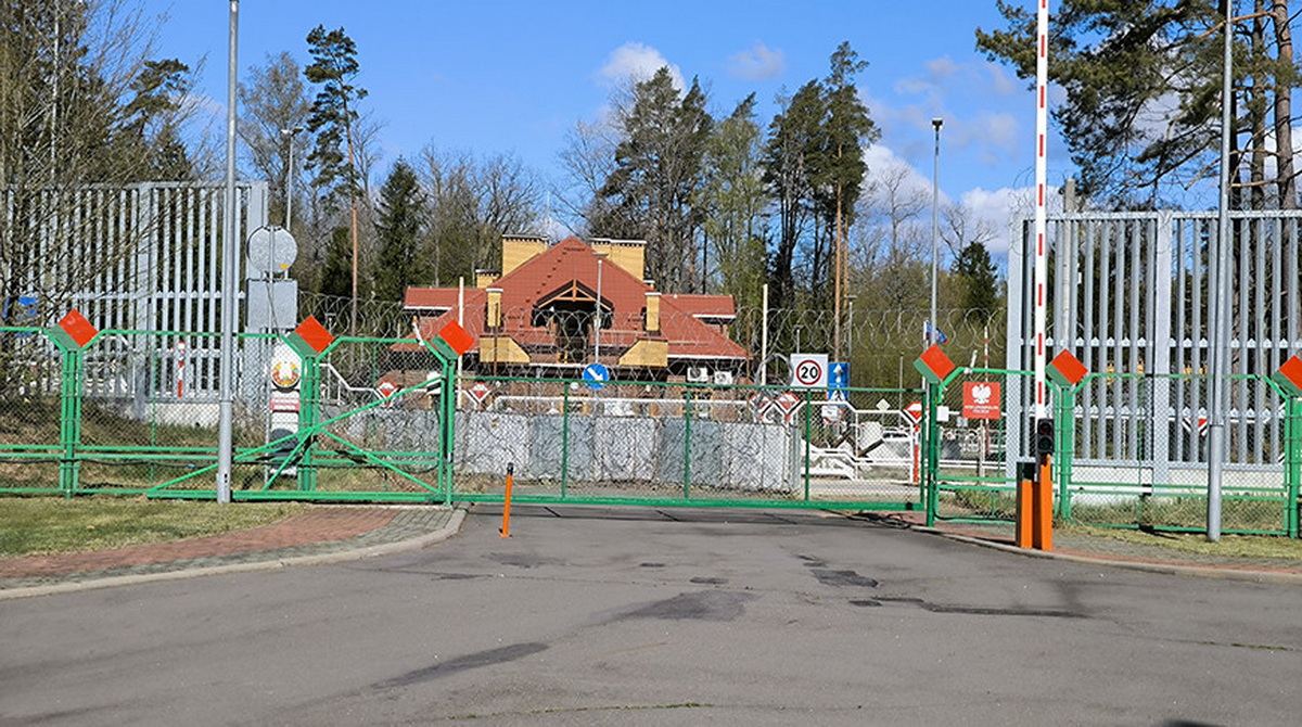 The border between Poland and Belarus