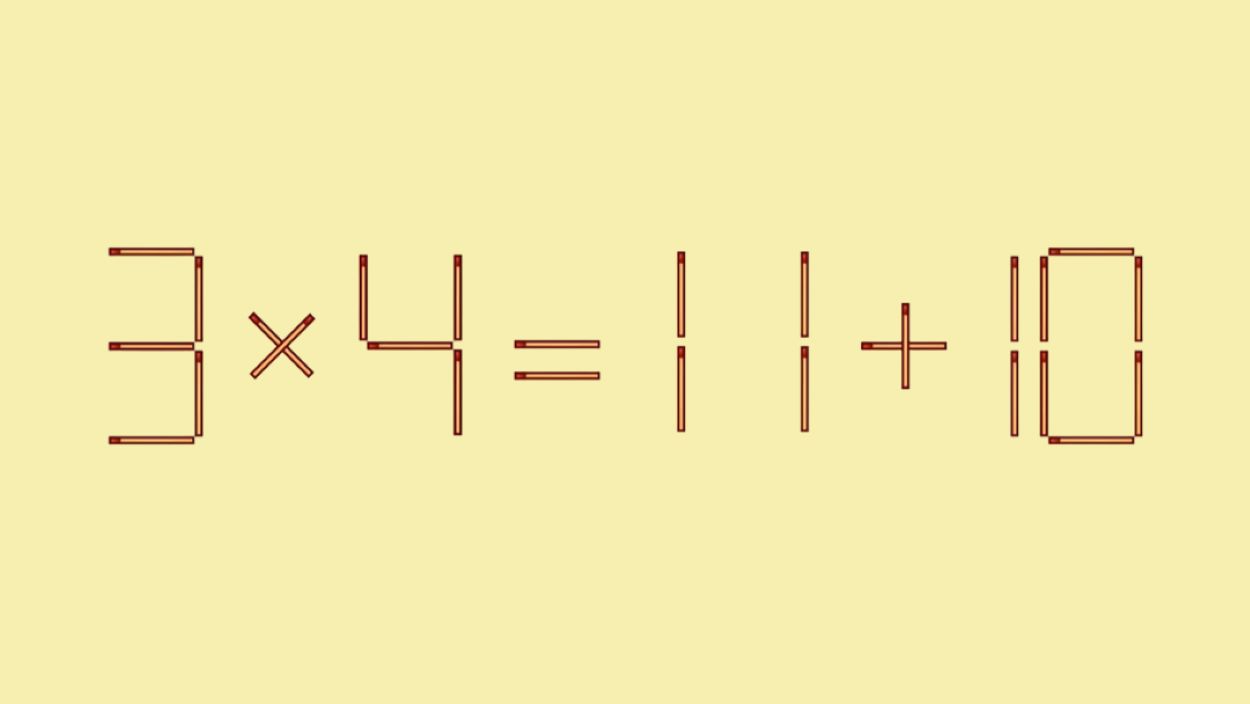 головоломка со спичками переставить 1 спичку