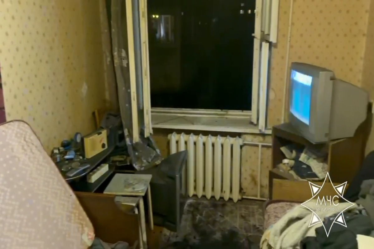в квартире пожар