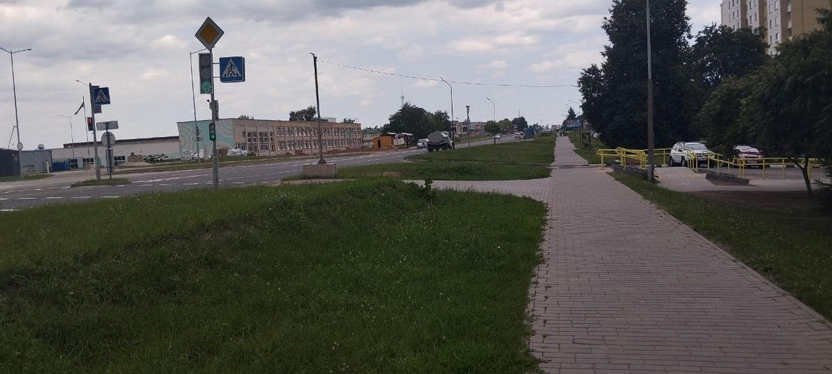 пешеходный спуск в Слониме