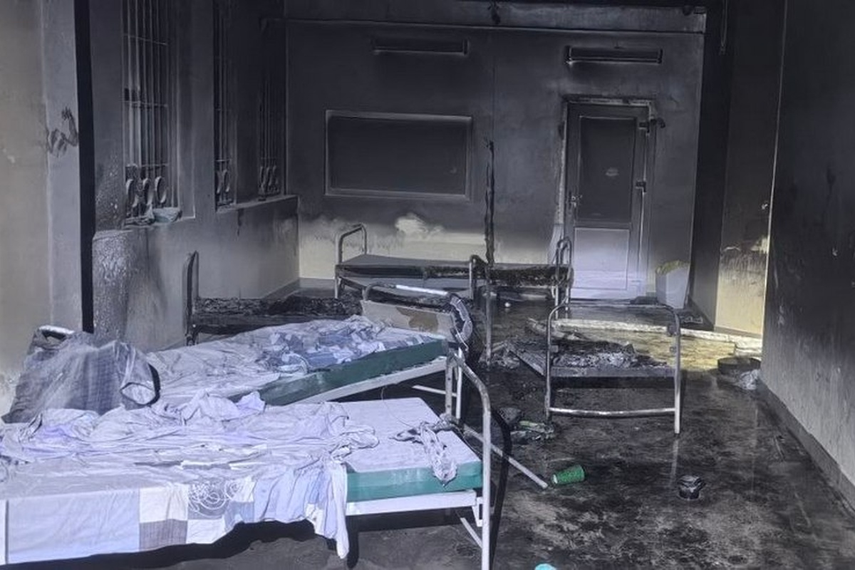 пожар в палате