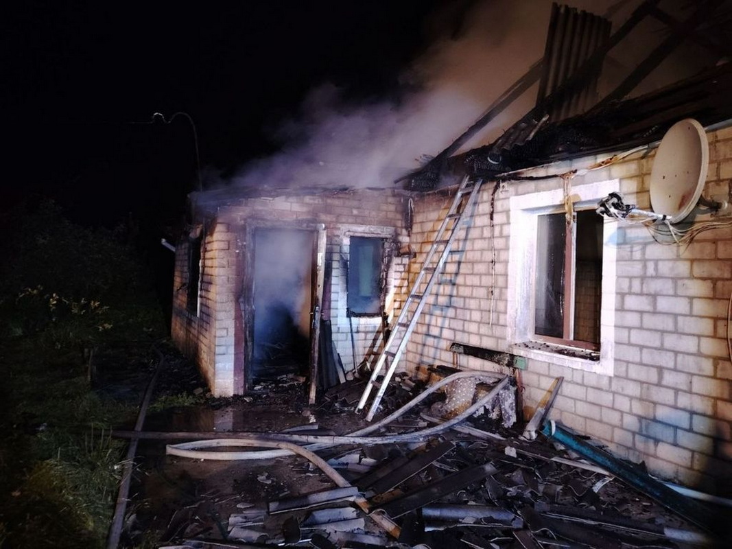пожар в частном доме