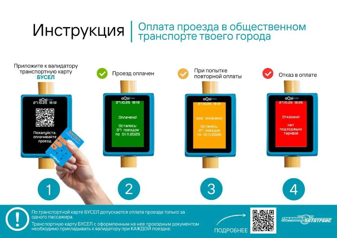 инструкция по опалет проезда картой Бусел