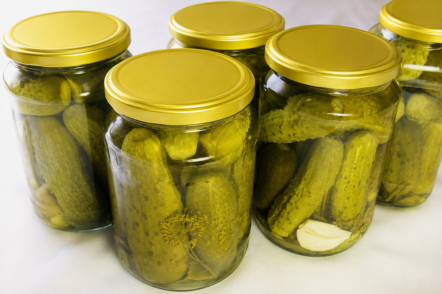маринованные огурцы с морковной ботвой