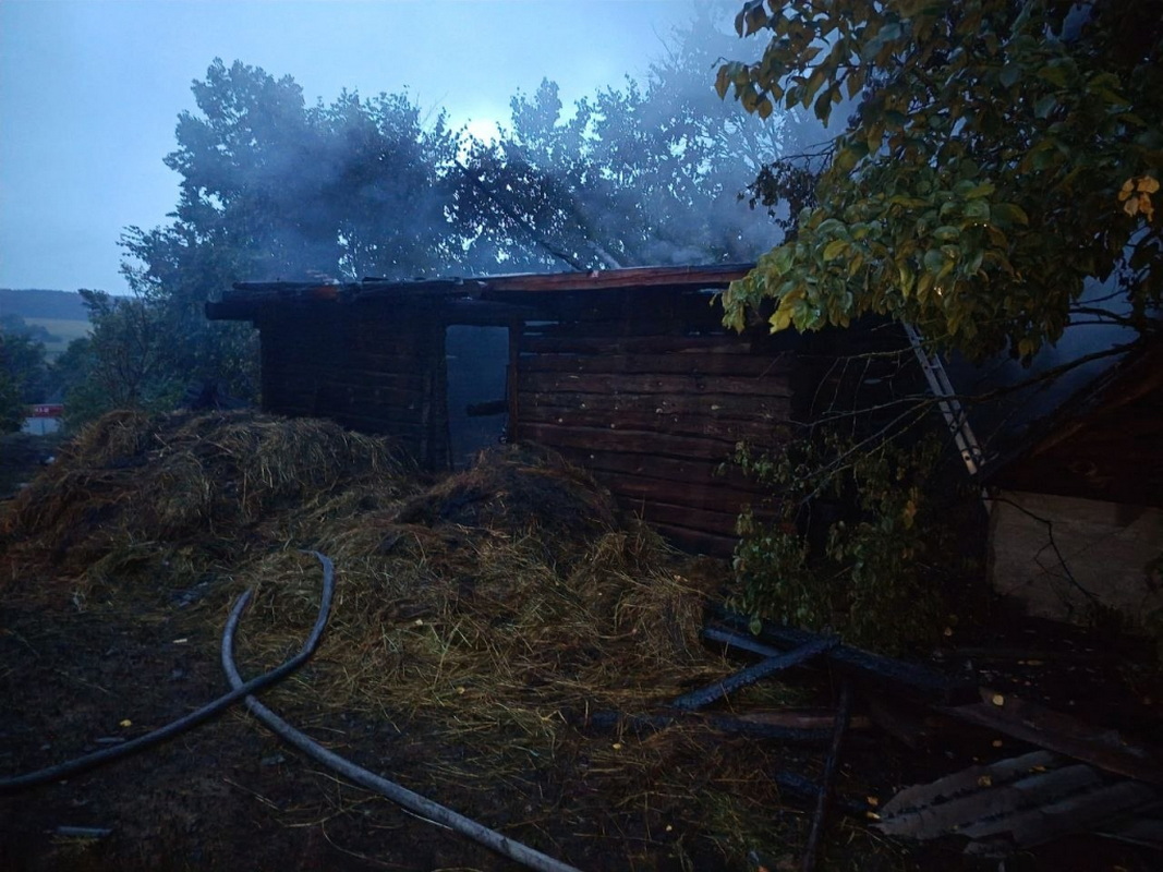 пожар в деревне