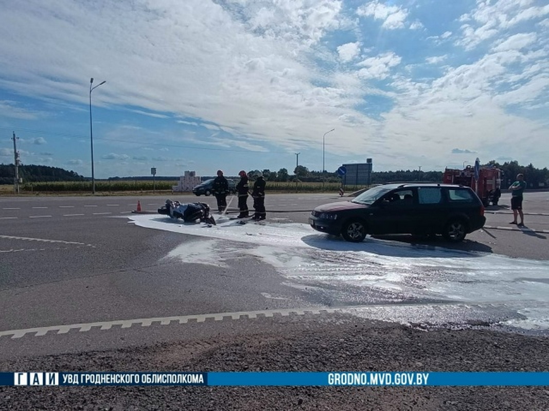 авария с мотоциклом