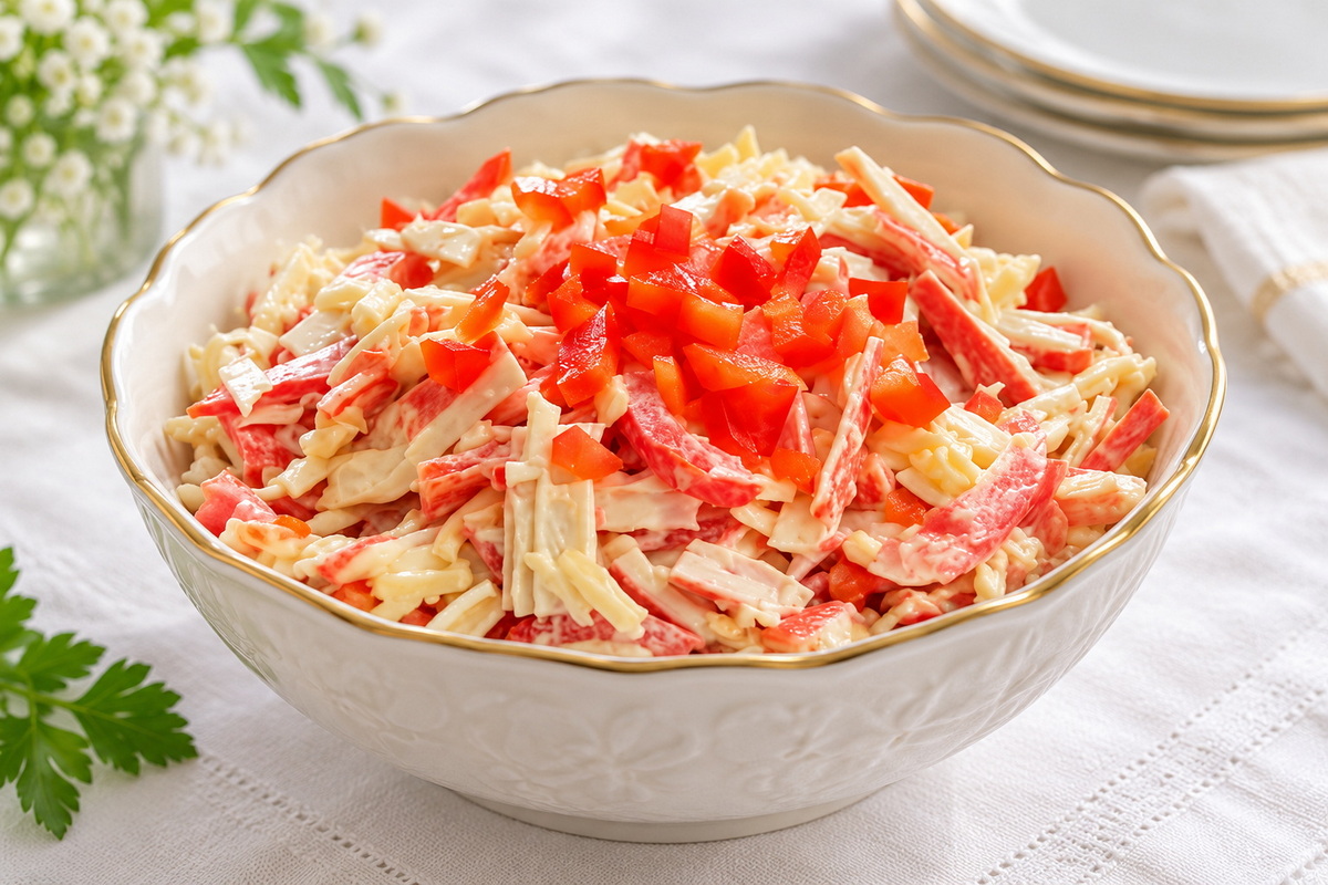 салат красное море