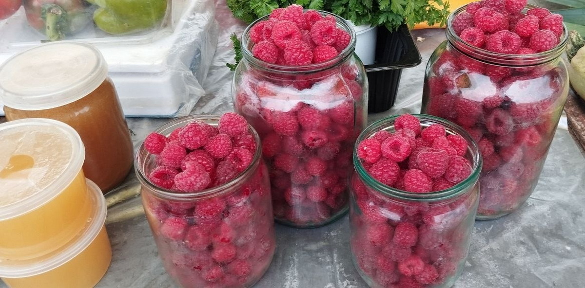 малина на рынке