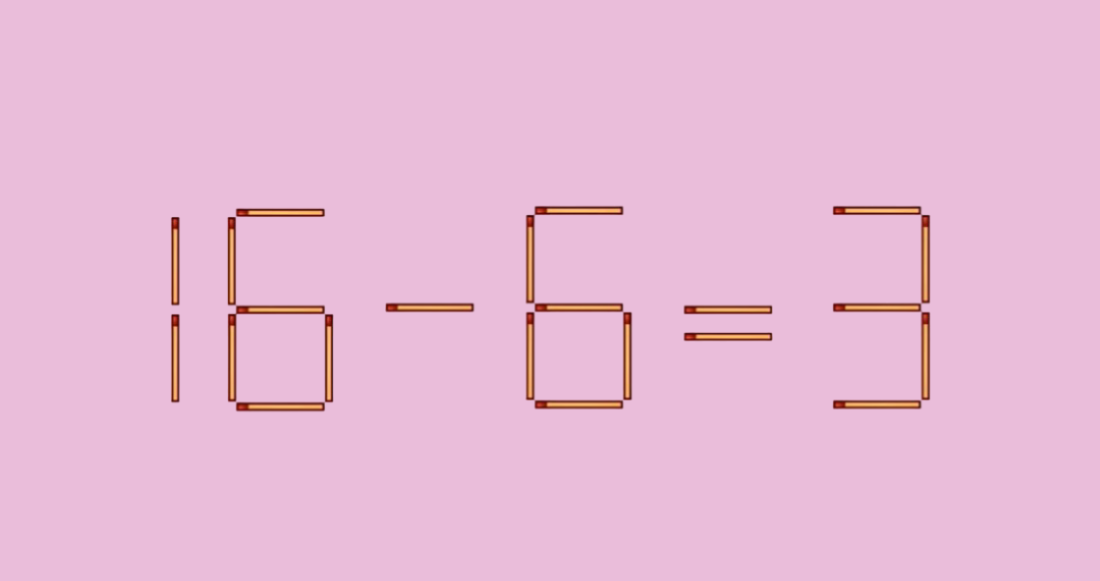 Эта головоломка покоряется единицам: попробуйте успеть переставить спичку за 13 секунд