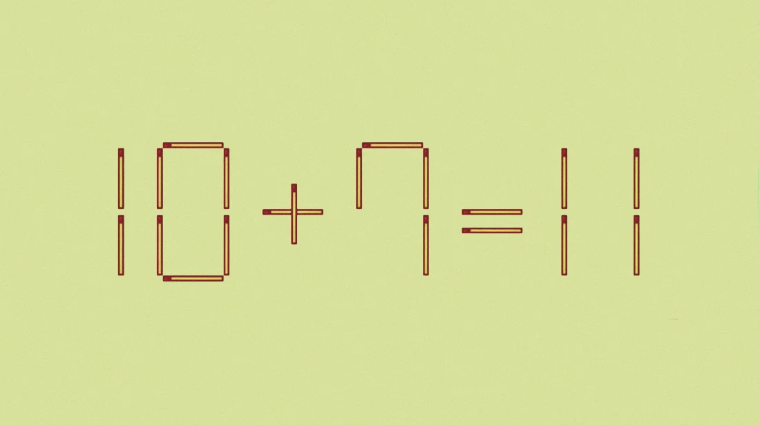 Эту головоломку решает 1 человек из 10. А вы сумеете переставить 1 спичку за 13 секунд?