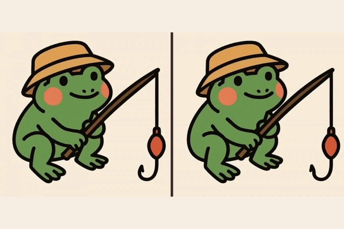 Глаз-алмаз? Докажите! Найдите 3 отличия на картинке с лягушкой-рыболовом