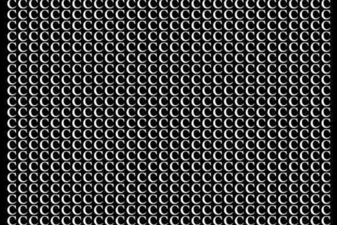 Головоломка для самых внимательных: найдите букву G среди букв C за 8 секунд