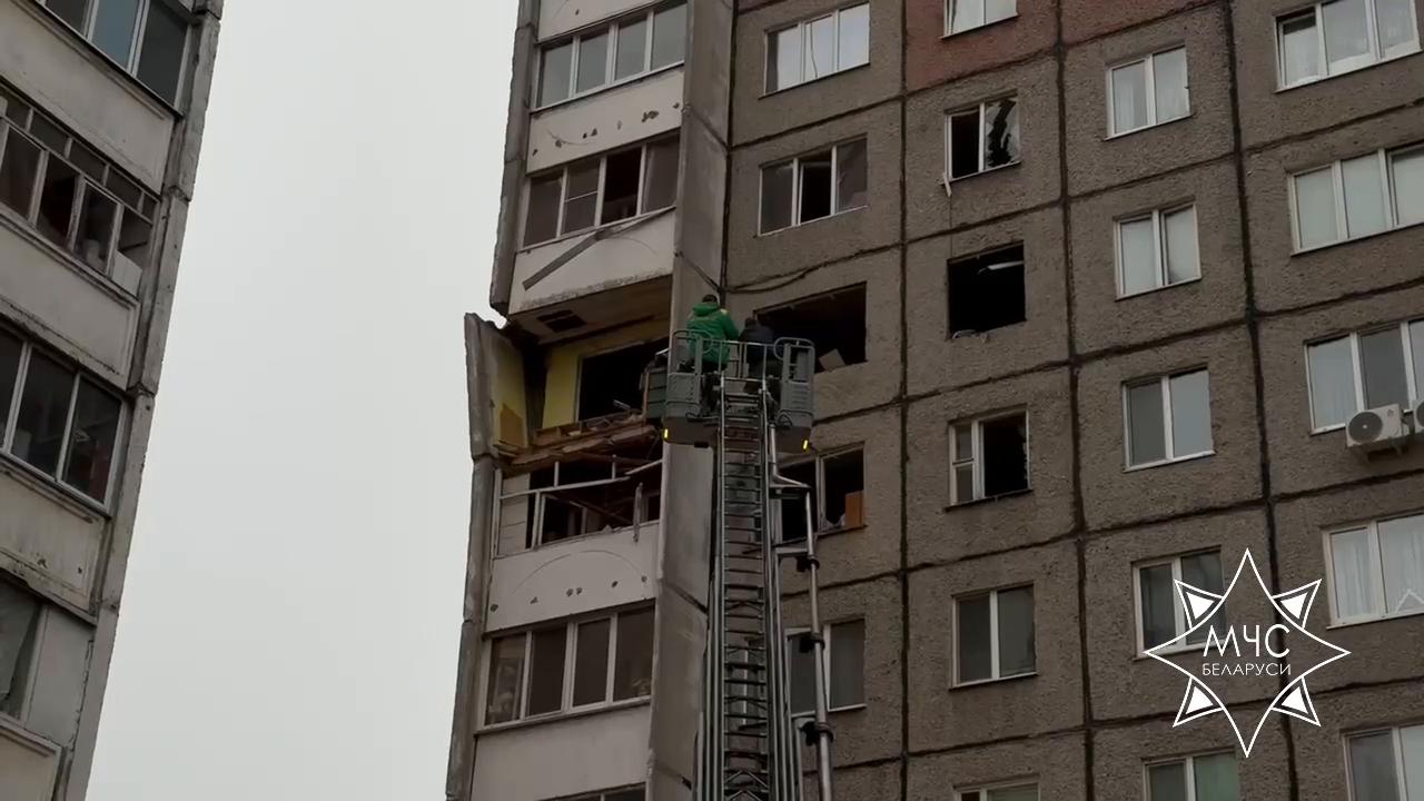 После вспышки газовоздушной смеси в Гомеле обрушились перекрытия