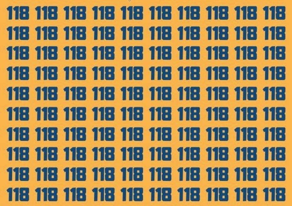 Проверьте свой IQ: найдите другое число в море чисел 118 менее чем за 17 секунд