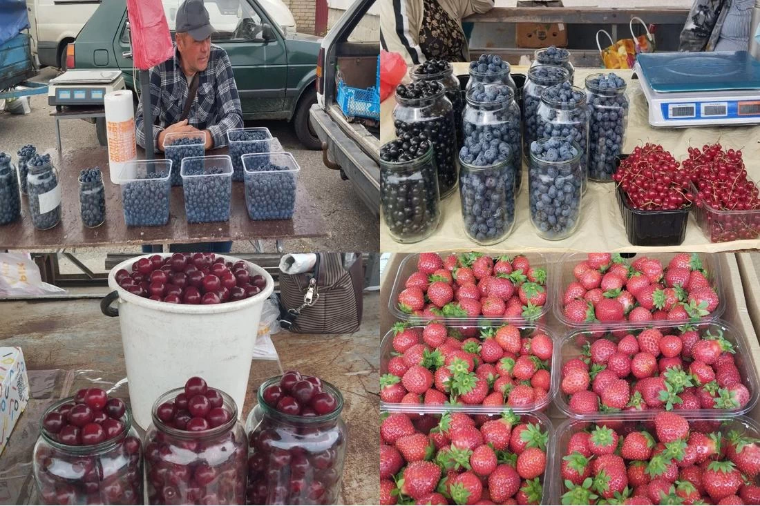 В Слониме на рынке появилась голубика. Сколько стоит ягода?