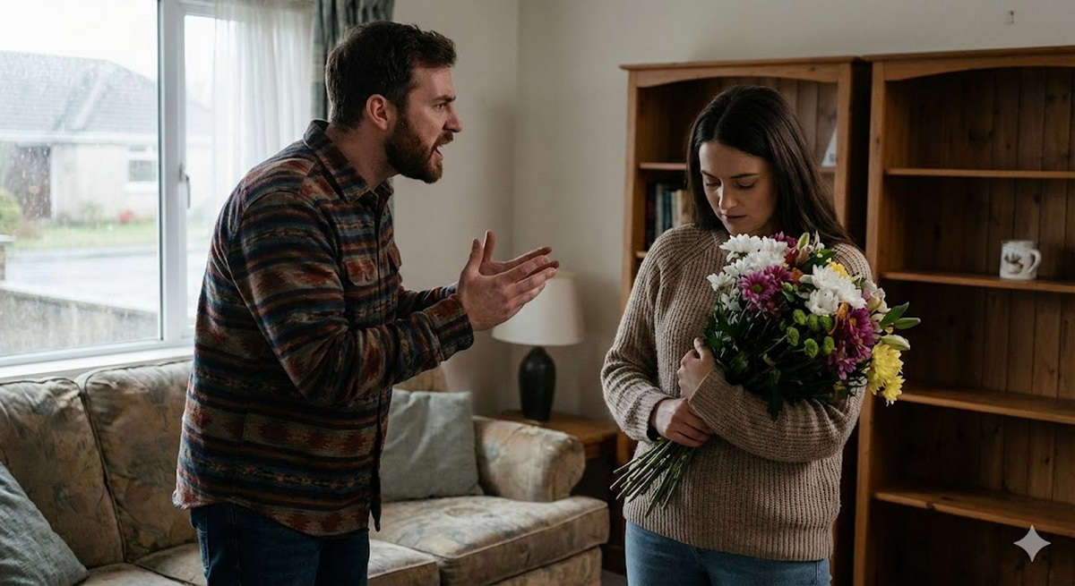 В Слониме таксистку едва не задушили из-за букета цветов