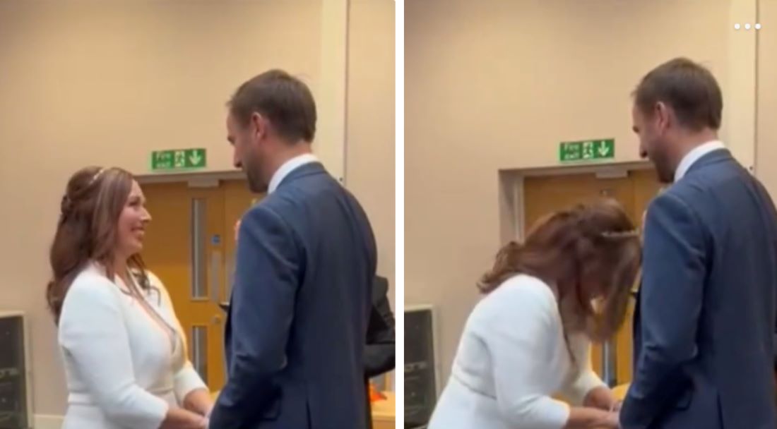 Жених произнес имя своей бывшей во время брачных клятв. Такой реакции невесты никто не ожидал