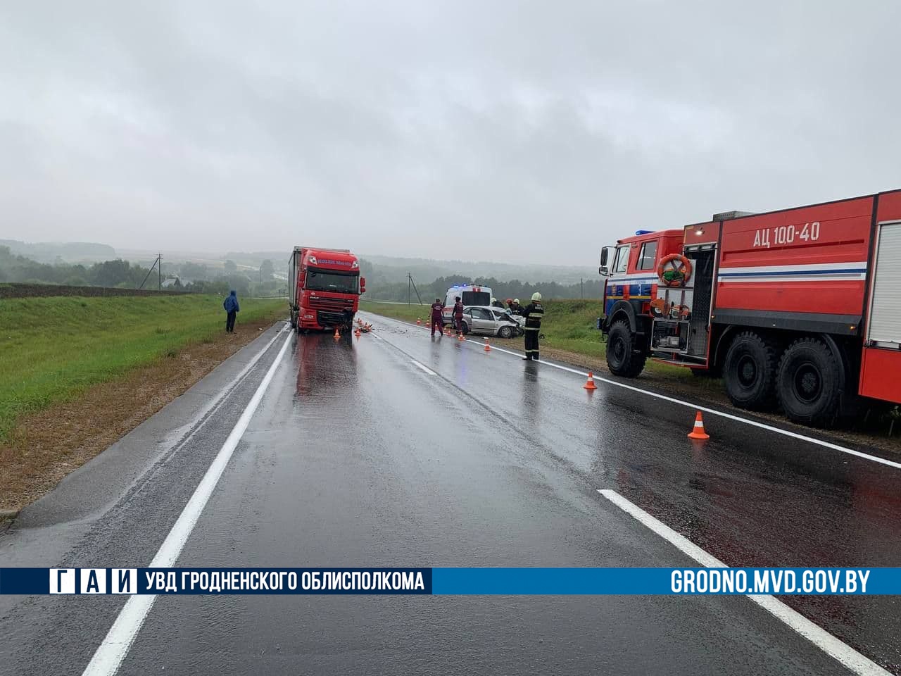 Авария в слониме вчера машина врезалась