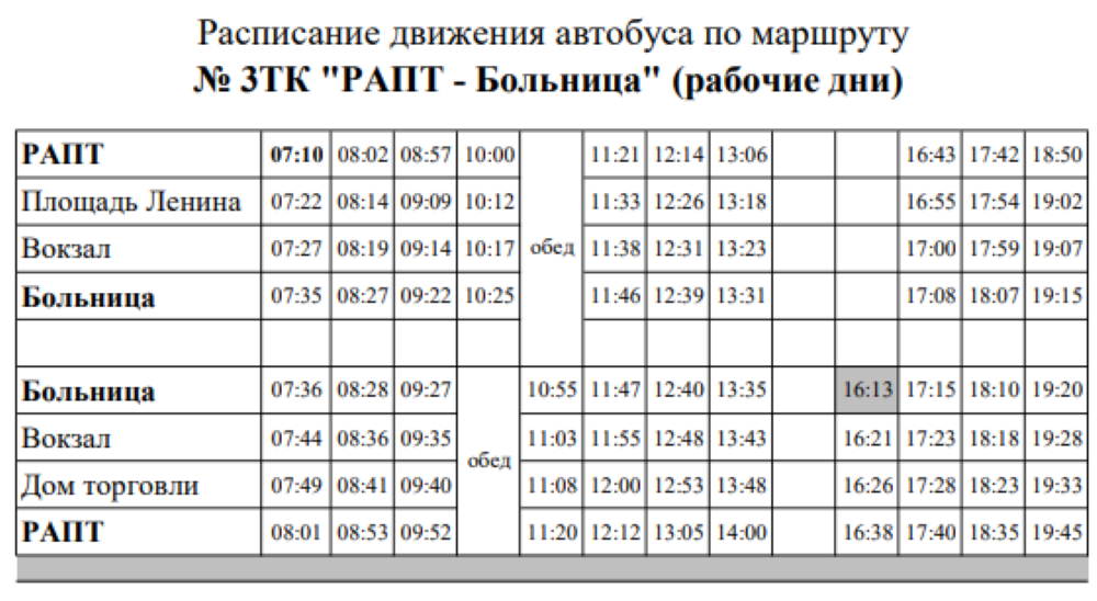 Расписание маршруток слоним