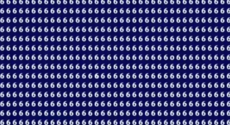 Если найдете ноль среди шестерок за 15 секунд — у вас отличное зрение!