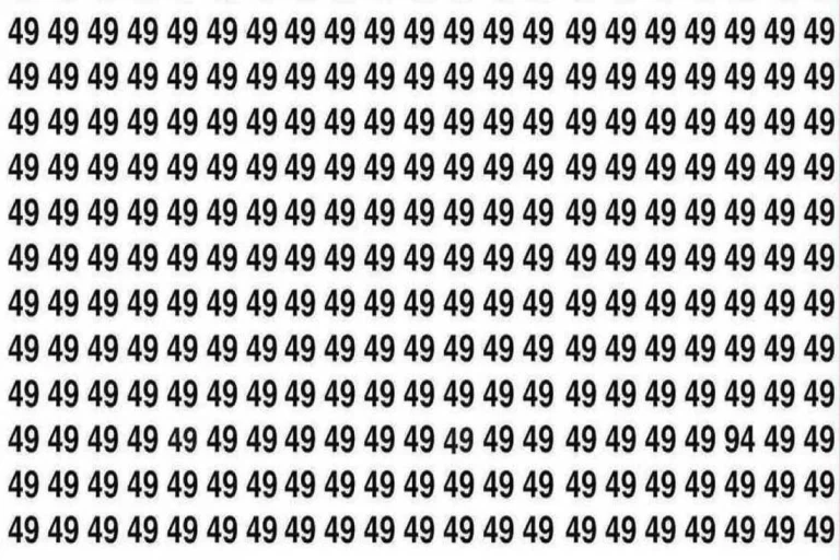 Визуальная загадка: 94 среди множества 49. Сможете заметить?
